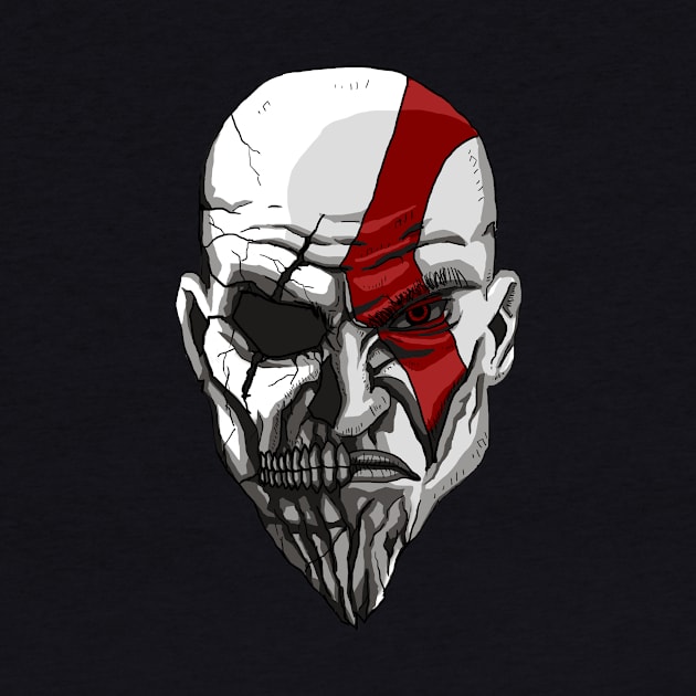 Kratos - Death and Rage Face by DrWells